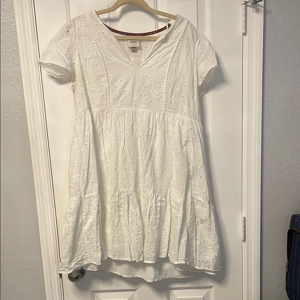White Eyelet Dress
